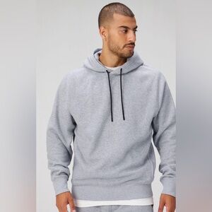 Fabletics Men's The Go Hoodie Light Gray Jacket Size L